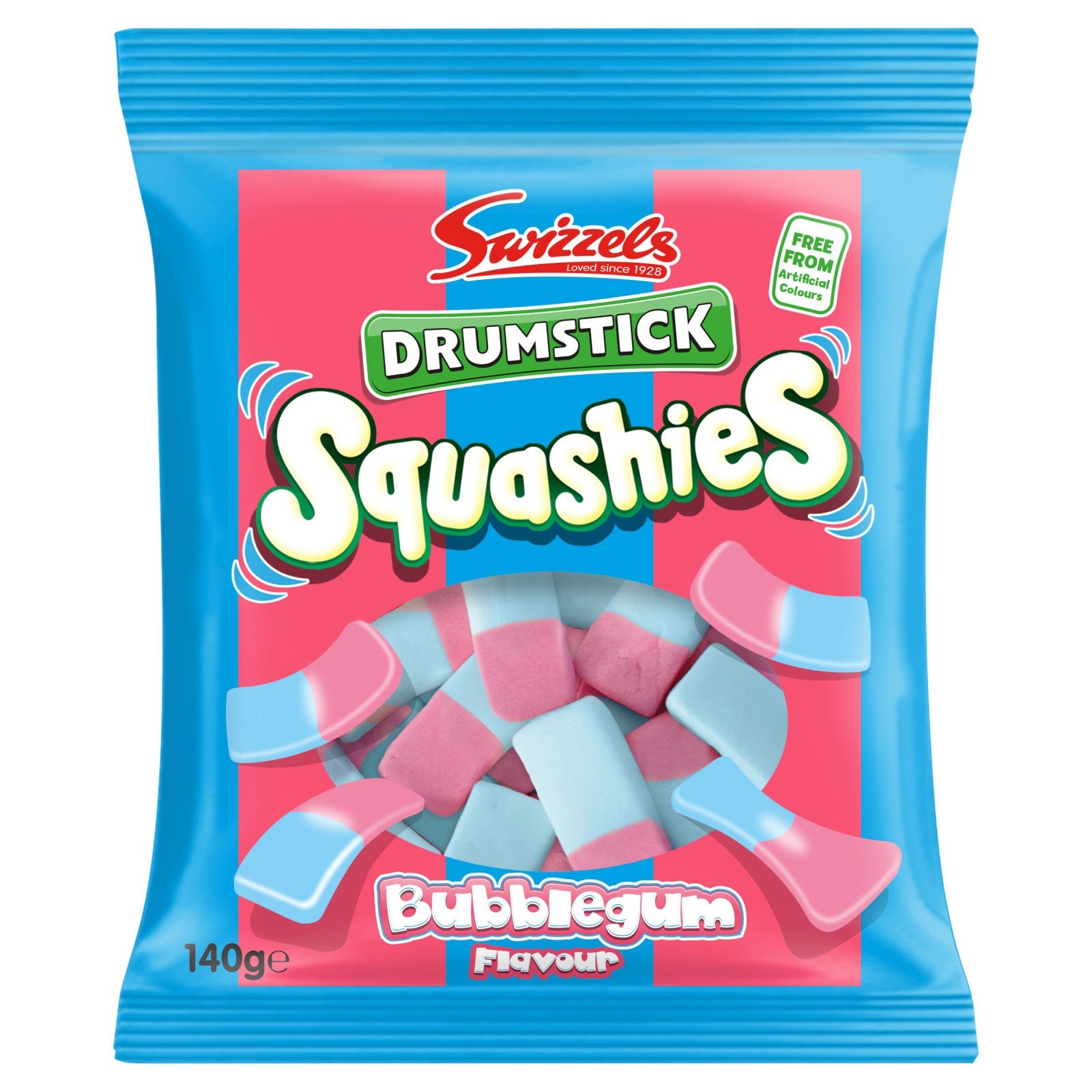 Swizzels Drumstick Squashies Bubblegum 140g | High Quality Chocolate & Sweets Online - Product Image Swizzels Drumstick Squashies Bubblegum 140g | High Quality Chocolate & Sweets Online - Product Image